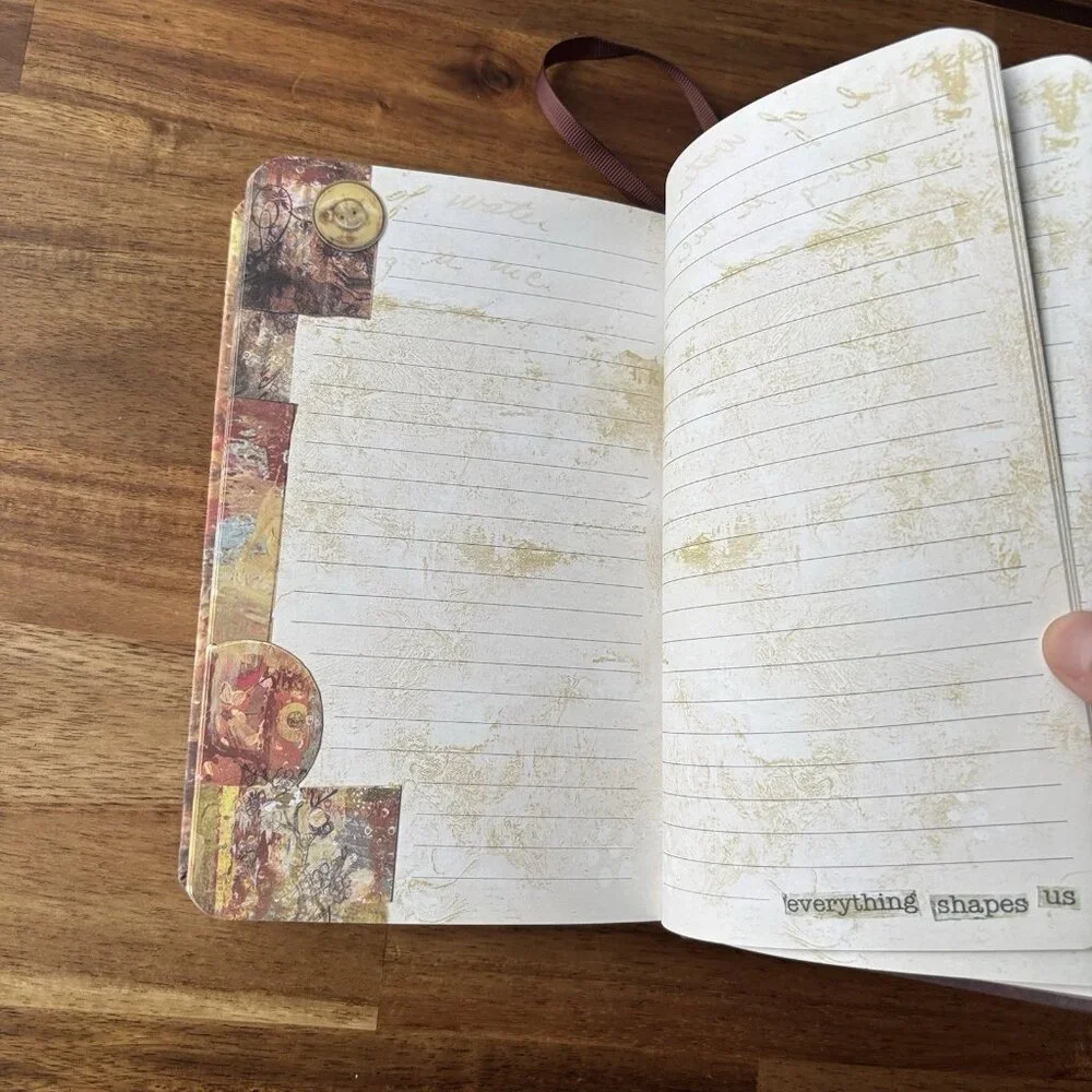 KELLY RAE ROBERTS Fabric Journal “Everything Shapes Us” 2012 Notebook NEVER USED